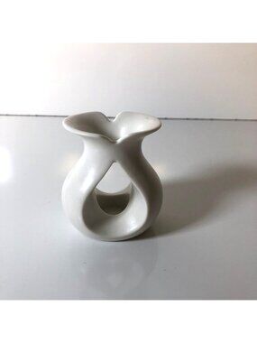 PartyLite SmartScents White Ceramic Teardrop Incense Holder P91523